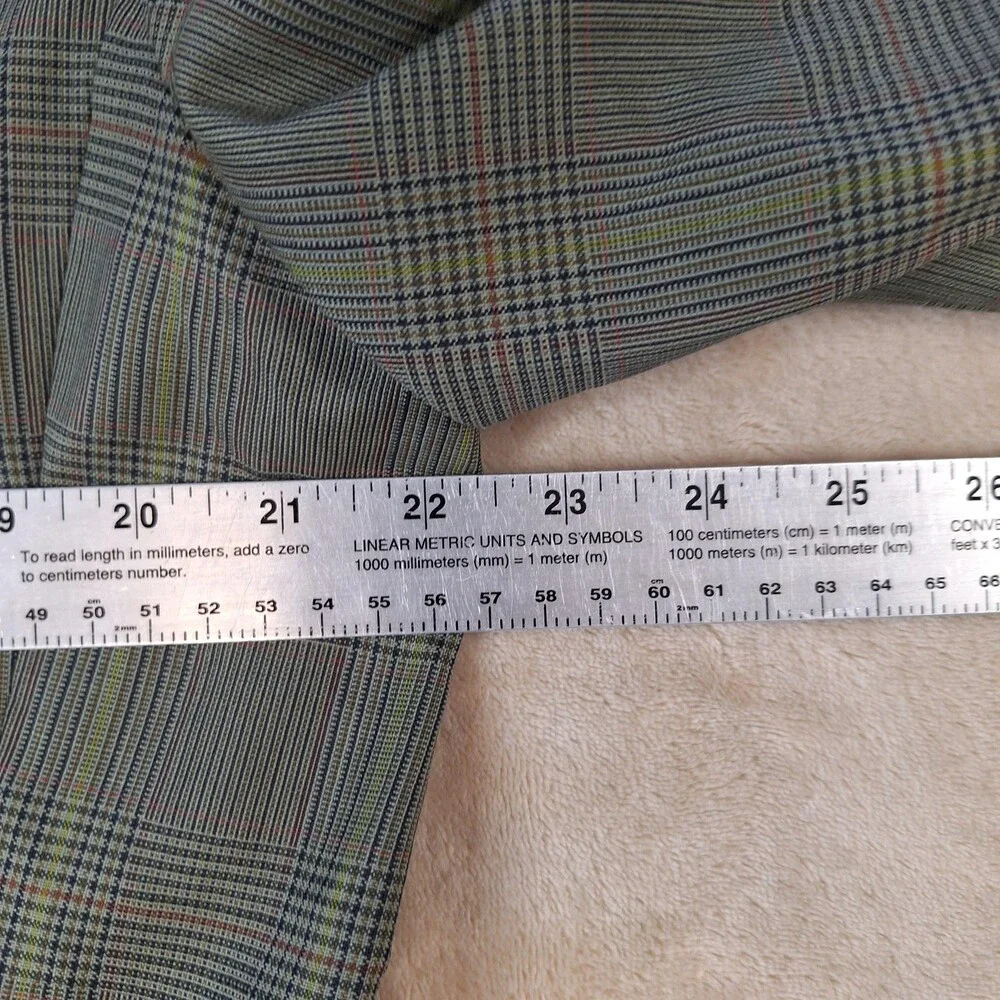 Valentino Uomo Blazer Mens 52R Green Plaid Virgin Wool Sport Coat Made Italy